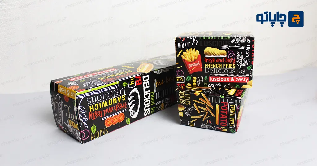 جعبه ساندویچ و جعبه برگر بعنوان ظروف یکبار مصرف فست فودی